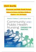 TEST BANK - DeMarco & Walsh, Community and Public Health Nursing: Evidence for Practice 4th Edition, Verified Chapters 1 - 25, Complete Newest Version