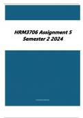 HRM3706 Assignment 5 Semester 2 2024