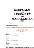 NCLEX with MARK KLIMEK Review 2022-UPDATED