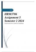 HRM3706 Assignment 5 Semester 2 2024