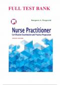 TEST BANK FOR NURSE PRACTITIONER CERTIFICATION EXAMINATION AND PRACTICE PREPARATION, 4TH EDITION EDITION BY MARGARET A. FITZGERALD