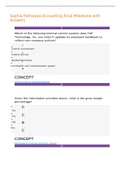 Sophia Pathways Accounting Final Milestone with Answers