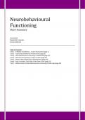 Summary - Neurobehavioural Functioning