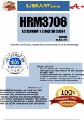 HRM3706 Assignment 5 (COMPLETE QUESTIONS & ANSWERS) Semester 2 2024