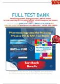 Full test bank Pharmacology and the Nursing Process 9 TH AND 10 Th Edition by Linda Lane Lilley RN PhD (Author) LATEST UPDATE Questions And Answers  Graded A+