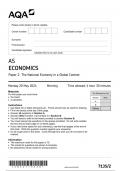 AQA AS ECONOMICS Paper 2 JUNE 2024 QUESTION PAPER