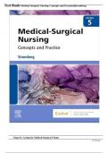 Test Bank-Medical Surgical Nursing Concepts and Practice, 5th Edition by Stromberg ||Chaps 1-49|| With Rationales