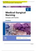 Test Bank-Medical Surgical Nursing Concepts and Practice, 5th Edition by Stromberg ||Chaps 1-49|| With Rationales