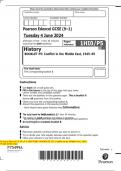 Bundle:Pearson Edexcel GCSE (9–1) HISTORY BOOKLET P5: Conflict in the Middle East, 1945– 95 QP and MS JUNE 2024