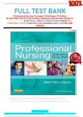 Full Test bank for Professional Nursing: Concepts & Challenges 7th Edition By Beth Black Phd Rn Faan (Author) Questions And Answers Graded A+