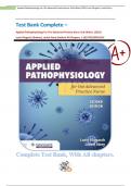 Test Bank Complete – Applied Pathophysiology For The Advanced Practice Nurse 2nd Edition, (2023) Lucie Dlugasch (Author), Lachel Story (Author) All Chapters 1-10|9781284255614