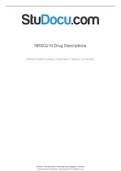 nrsg210 drug descriptions