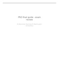 NUR 2790 Professional Nursing III PN3 final guide - exam review
