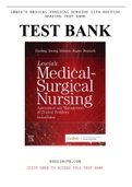 TEST BANK Lewis's Medical-Surgical Nursing: Assessment and Management of Clinical Problems 11th Edition. Chapter 1-68__ score A+