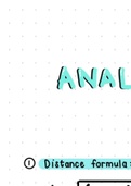 Grade 10 Analytical Geometry Cheat sheet