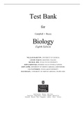 Test Bank for Biology 8th Edition Campbell • Reece.