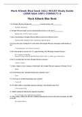 Mark Klimek Blue book (ALL) NCLEX 2000 Q&A-100% CORRECT 2022 - Study Guide