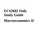 ECS2602 Only Study Guide