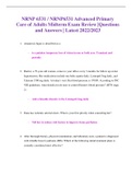 NRNP 6531 / NRNP6531 Advanced Primary Care of Adults Midterm Exam Review |Questions and Answers | Latest 2022/2023