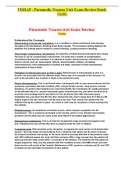 FISDAP - Paramedic Trauma Unit Exam Review/Study Guide