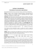 Lab Bio – 103 Lab Report 1: Spectrophotometry - Determination of Concentration by Light Absorbance