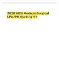 2021 HESI Medical surgical LPNPN nursing v1