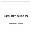 HESI MED SURG V1 