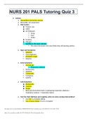 NURS 201 PALS Tutoring Quiz 3