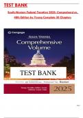 Test Bank for South-Western Federal Taxation 2025: Comprehensive, 48th Edition by (Young/Persellin) ISBN: 9780357988817, All 30 Chapters Covered, Verified Latest Edition