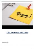 ENPC Pre-Course Study Guide ( Latest 2024 / 2025 ) Actual Questions and Answers 100% Correct