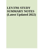 LEV3701 STUDY SUMMARY NOTES  & EXAM PREP(Latest Updated 2022) 
