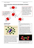 UNIT 1OA: BIOLOGICAL MOLECULES AND METABOLIC PATHWAYS