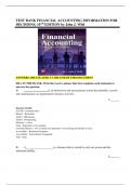 TEST BANK FOR Financial Accounting: Information for Decisions 10th Edition by John J. Wild , ISBN: 9781260247879 Chapter 1-16 |All Chapters Verified| Guide A+