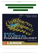 Test Bank for Basic and Clinical Pharmacology 15th Edition By Bertram G. Katzung Chapter 1-66 Complete Guide