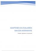 Leeruitkomst C: Adapteren en evalueren van een interventie