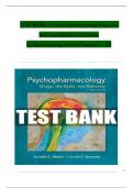 TEST BANK For Psychopharmacology: Drugs, the Brain, and Behavior, 3rd Edition By Meyer Nursing, Verified Chapters 1 - 20, Complete Newest Version