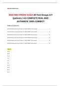 2024 NIH STROKE SCALE All Test Groups A-F (patients 1-6) COMPLETE REAL AND AUTHENTIC 100% CORRECT