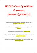 NCCCO Core Questions & correct answers(graded a)