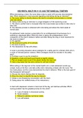 Study guide Real Life RN Mental Health: Schizophrenia Report/NURSING RN IN...vSim_Mental_Health_Bob_McKay_POST_SIMULATION/Test Bank for Fortinash Psychiatric Mental Health Nursing 5th Edition/Mental Health NUR2459 Module 4 EXAM 1 review guide/ATI RN Menta