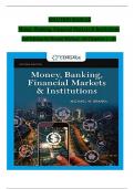 SOLUTION MANUAL For Money, Banking, Financial Markets and Institutions, 2nd Edition by Brandl Michael, Verified Chapters 1 - 24, Complete