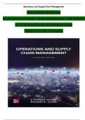 Solution Manual For Operations and Supply Chain Management, 16th Edition by F. Robert Jacobs and Richard Chase, Chapters 1 - 22, Complete Verified Newest Version