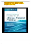 Brunner & Suddarth's Textbook Of  Medical-Surgical Nursing, 15th Edition By Dr. Janice L Hinkle Phd Latest Update.