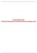 Test Bank For Financial Reporting, Financial Statement Analysis and Valuation - 10th - 2023 All Chapters - 9780357722091