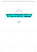 VTNE MATH PROBLEMS EXAM 2024  WITH 100% ACCURATE ANSWERS