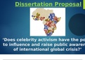 Celebrity activism essay