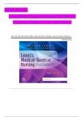 TEST BANK For -Lewis Medical Surgical Nursing, 12th Edition by Mariann M. Harding , Verified Chapters 1 - 69, Complete Newest Version|complete guide | latest update2024|25.