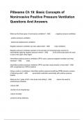 Pilbeams Ch 19: Basic Concepts of Noninvasive Positive Pressure Ventilation Questions And Answers