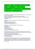 NU641 FINAL EXAM QUESTIONS AND CORRECT DETAILED ANSWERS (VERIFIED ANSWERS) ALREADY GRADED A+