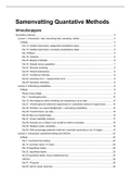 Quantative methods statistiek + uitleg minitab 