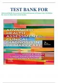 TEST BANK FOR  Advanced Health Assessment & Clinical Diagnosis In Primary Care 7th Edition By Joyce E. Dains Drph Latest Update.